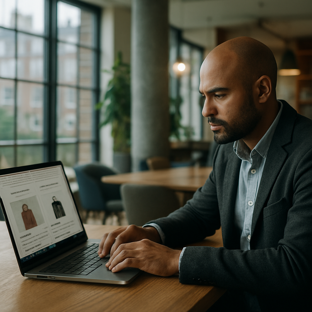 Entrepreneur analysing features to choose the best ecommerce platform for a growing business