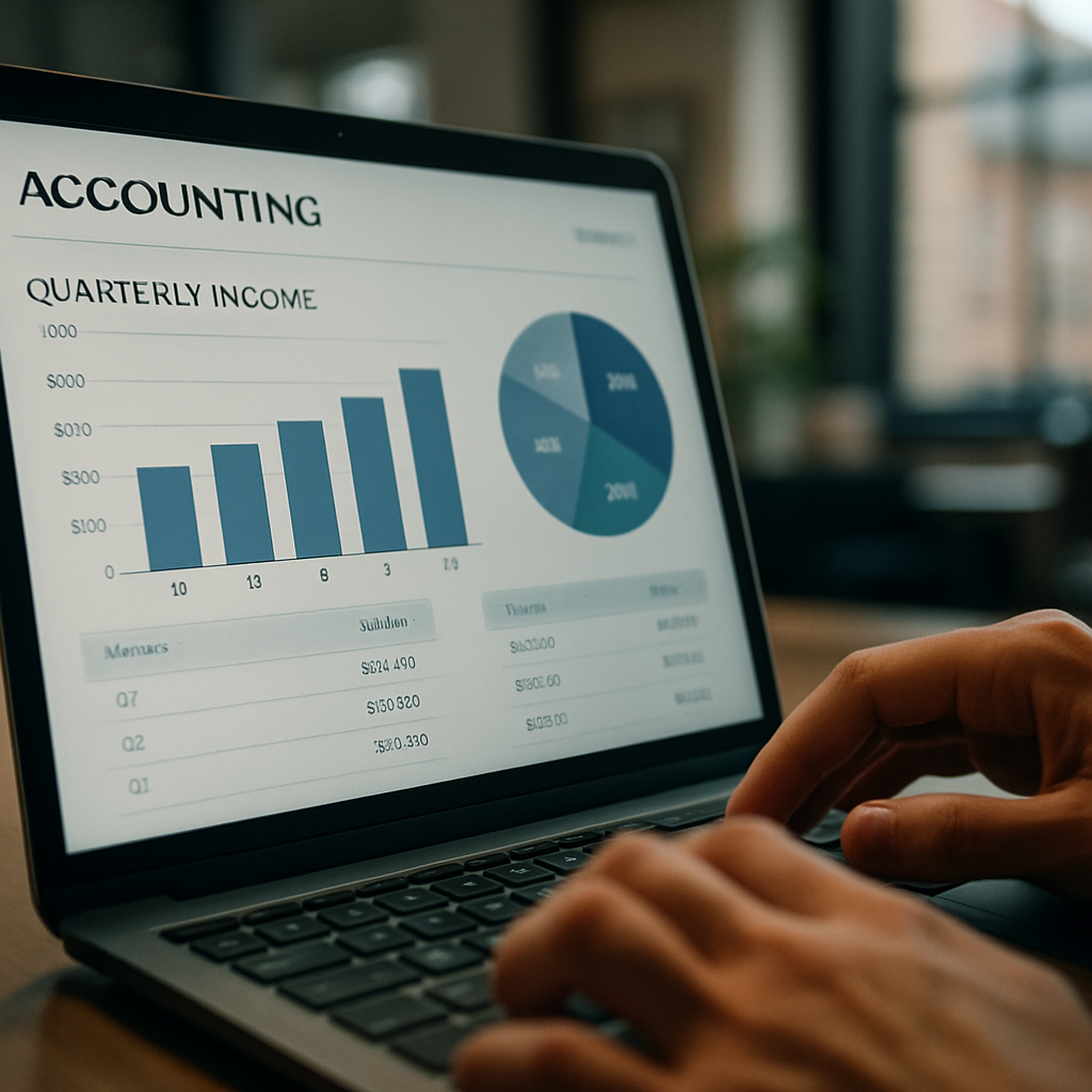 Business owner using MTD-compatible accounting software for Making Tax Digital self-employed UK 2026 quarterly submissions
